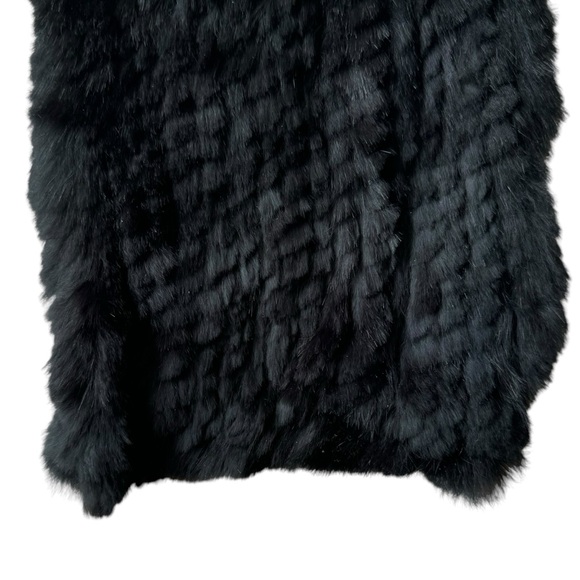 Sak’s Fifth Avenue Black Rabbit Fur Scarf - Picture 5 of 7